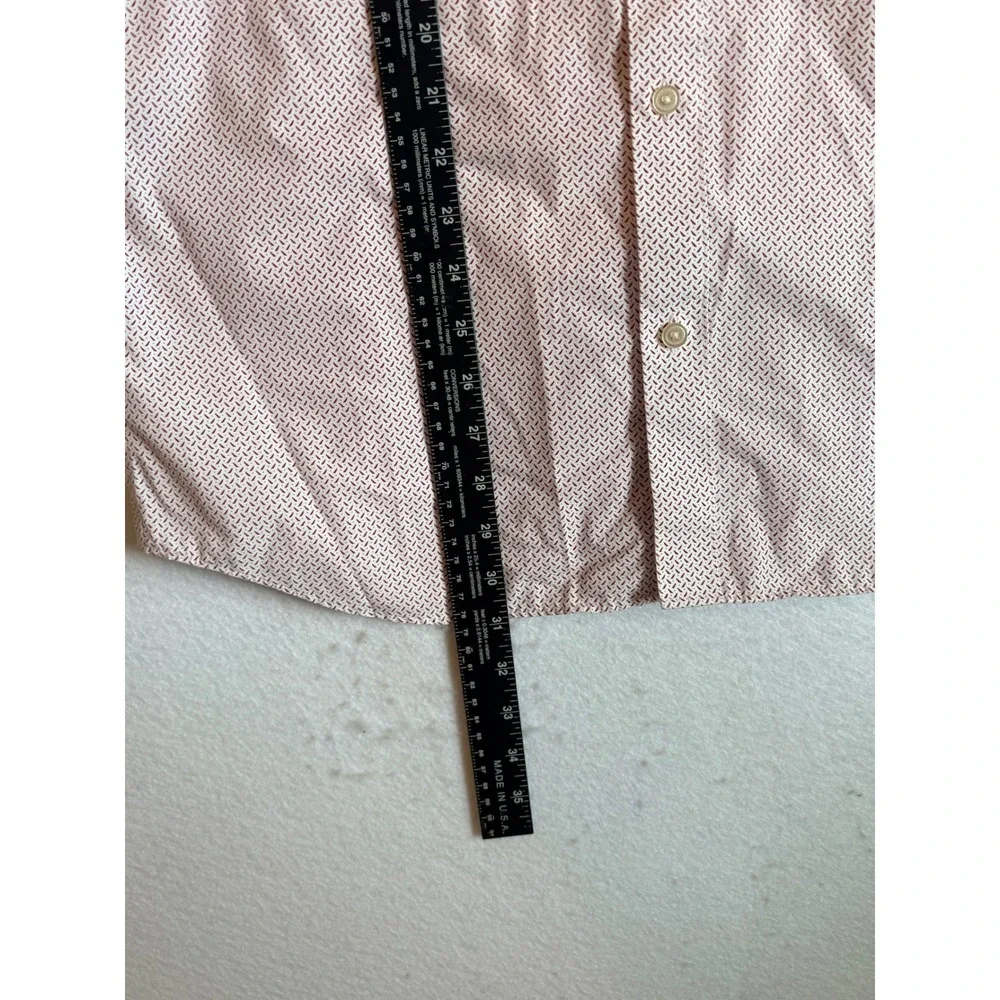 Banana Republic‎ Slim Fit Geometric Print Non Iron Button Down Shirt Mens Large